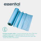 6 rollos de hojas de examen laminadas en relieve azul - 180 tamaños - 50 x 38 cm