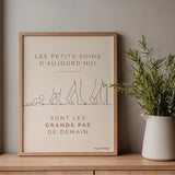 Póster decorativo - Desenrollando el pie en movimiento