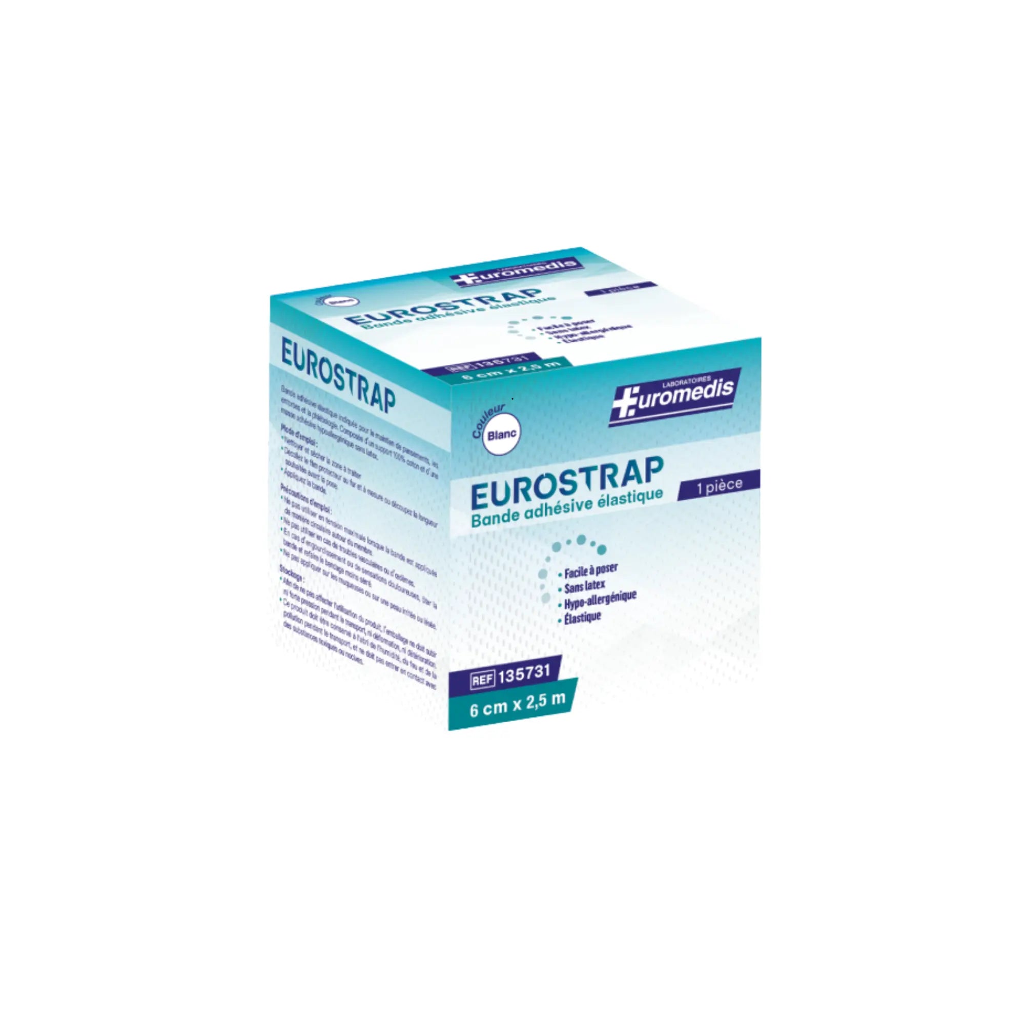 Cinta adhesiva elástica Eurostrap - Euromédis Euromédis 