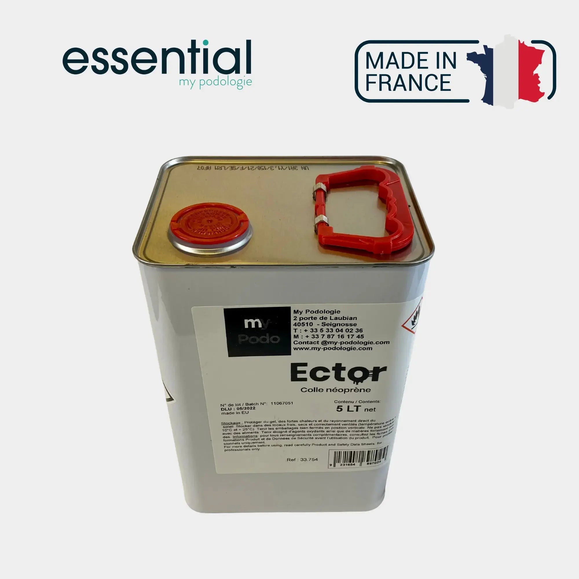 Bote de pegamento de neopreno 5 L - Essential by My Podologie - My Podologie