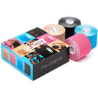 Caja de 4 rollos de cinta adhesiva elástica - 5cm x 5m - 5 colores - K-Tape