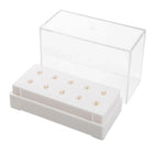Caja de almacenamiento con soporte para fresas - 10 agujeros - Blanco o Rosa