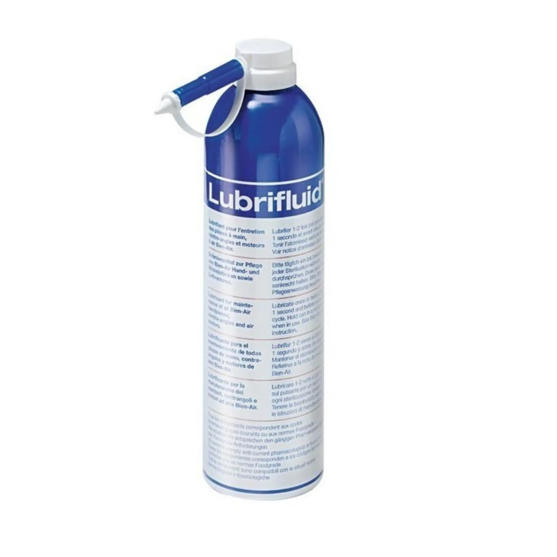 Spray lubricante para micromotores, piezas de mano, contraángulos y turbinas - Uso interno - 500ml - Bien Air - My Podologie