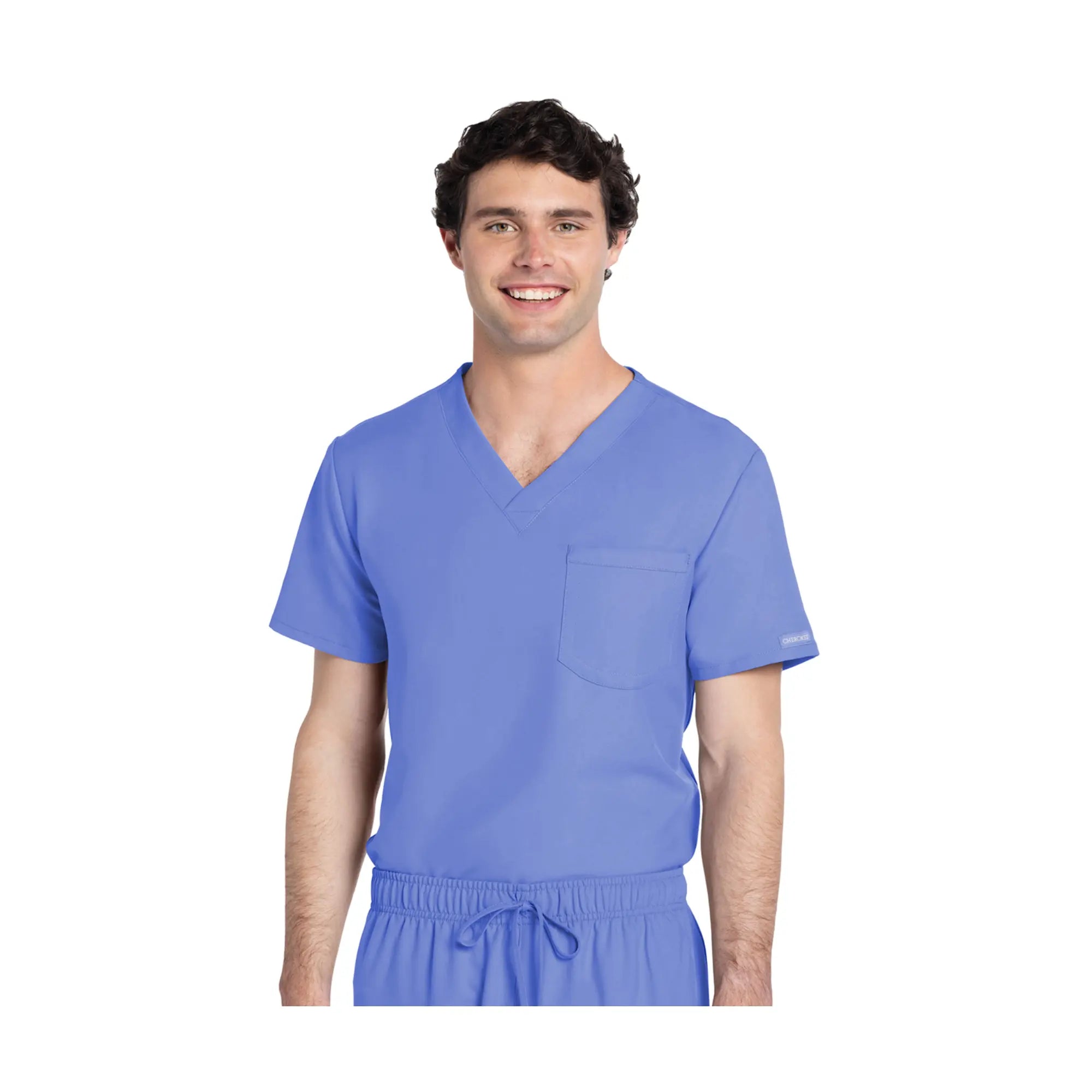 Capbreton - Tunique médicale - Col V - Unisexe - Cherokee Cherokee Authentic Workwear  Bleu Ciel / 3XL