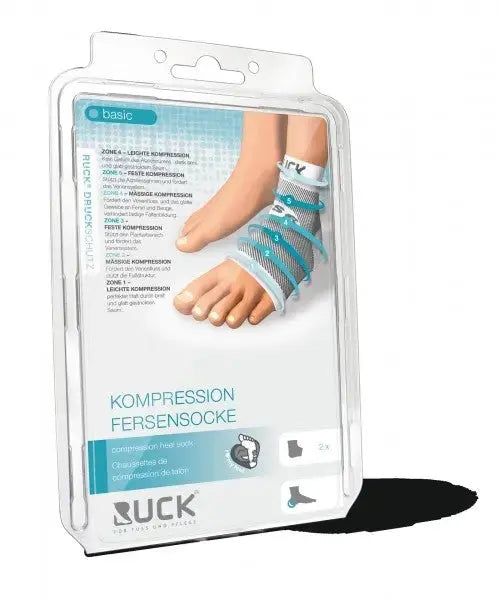 Compression sock - Heel and ankle protection - 4 sizes available - 1 pair - Ruck - My Podologie