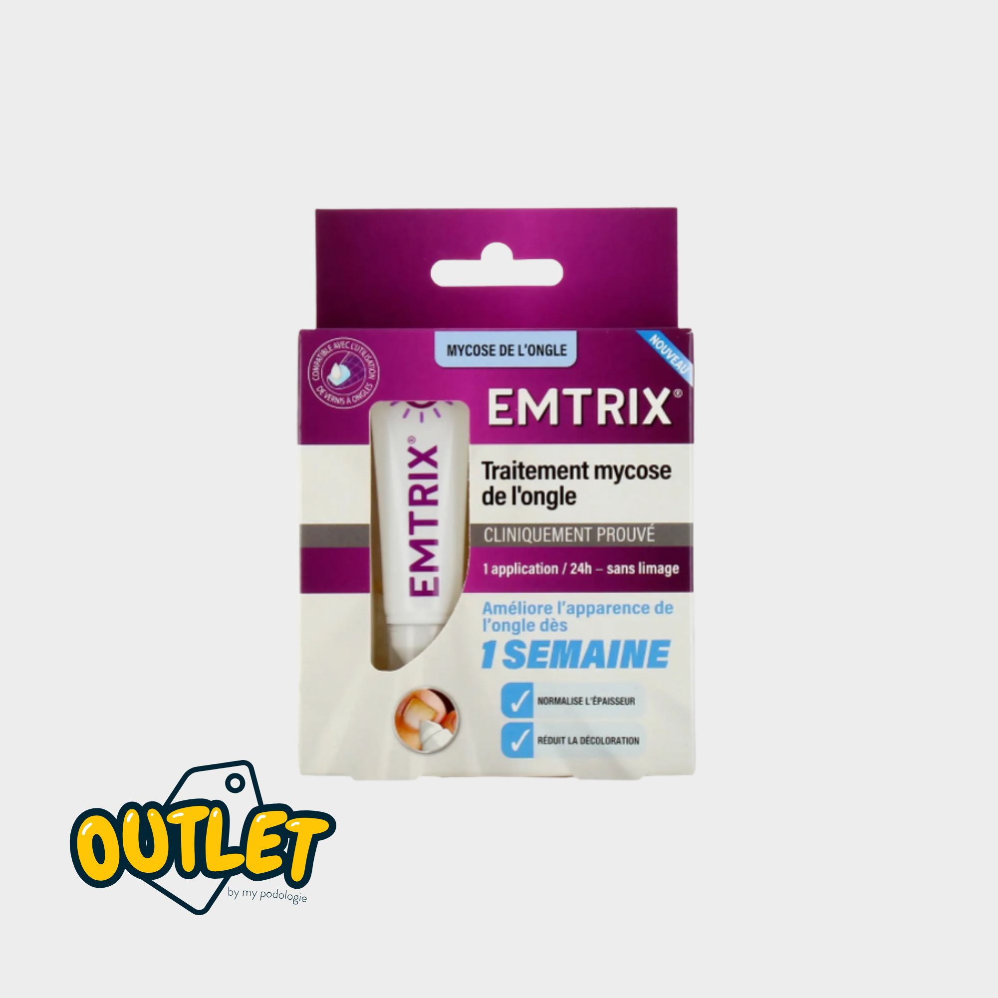 Emtrix - Traitement Mycose de l'ongle - 1 flacon de 10 ml // Date dépassée Urgo 
