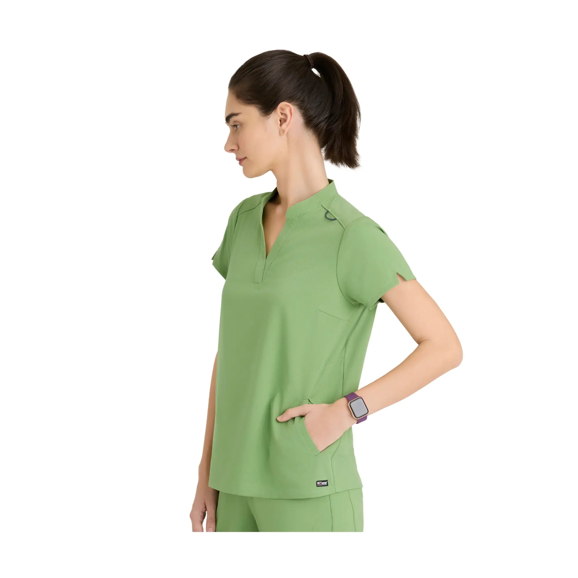 Flora - Tunique col à bande - Femme - Grey’s Anatomy Stretch Grey’s Anatomy 