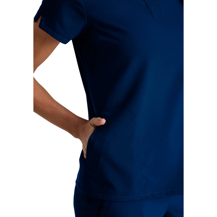 Flora - Tunique col à bande - Femme - Grey’s Anatomy Stretch Grey’s Anatomy 