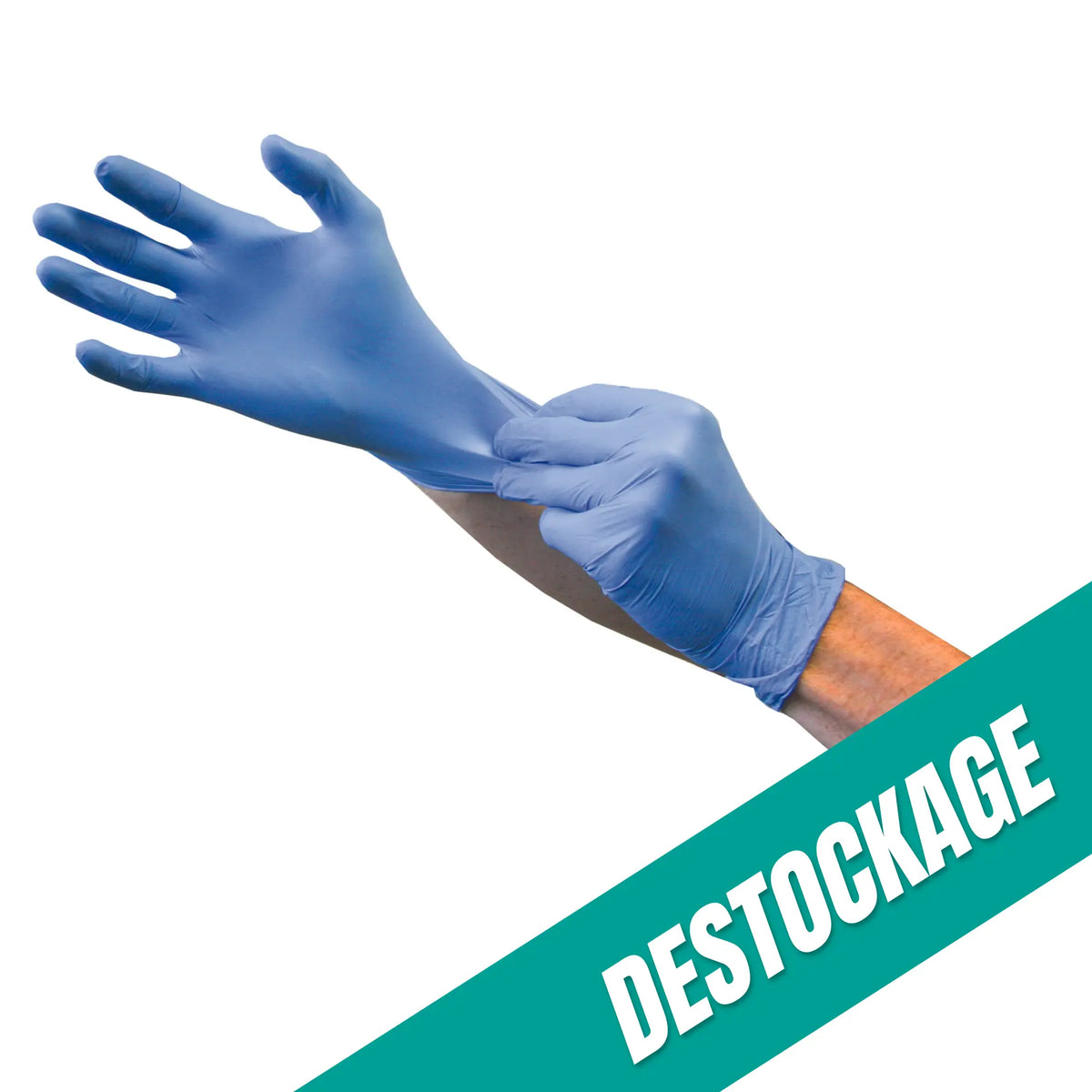 Gants d'examen - Nitrile - Sans poudre - Ambidextres - Boite de 100 - My Podologie // Destockage