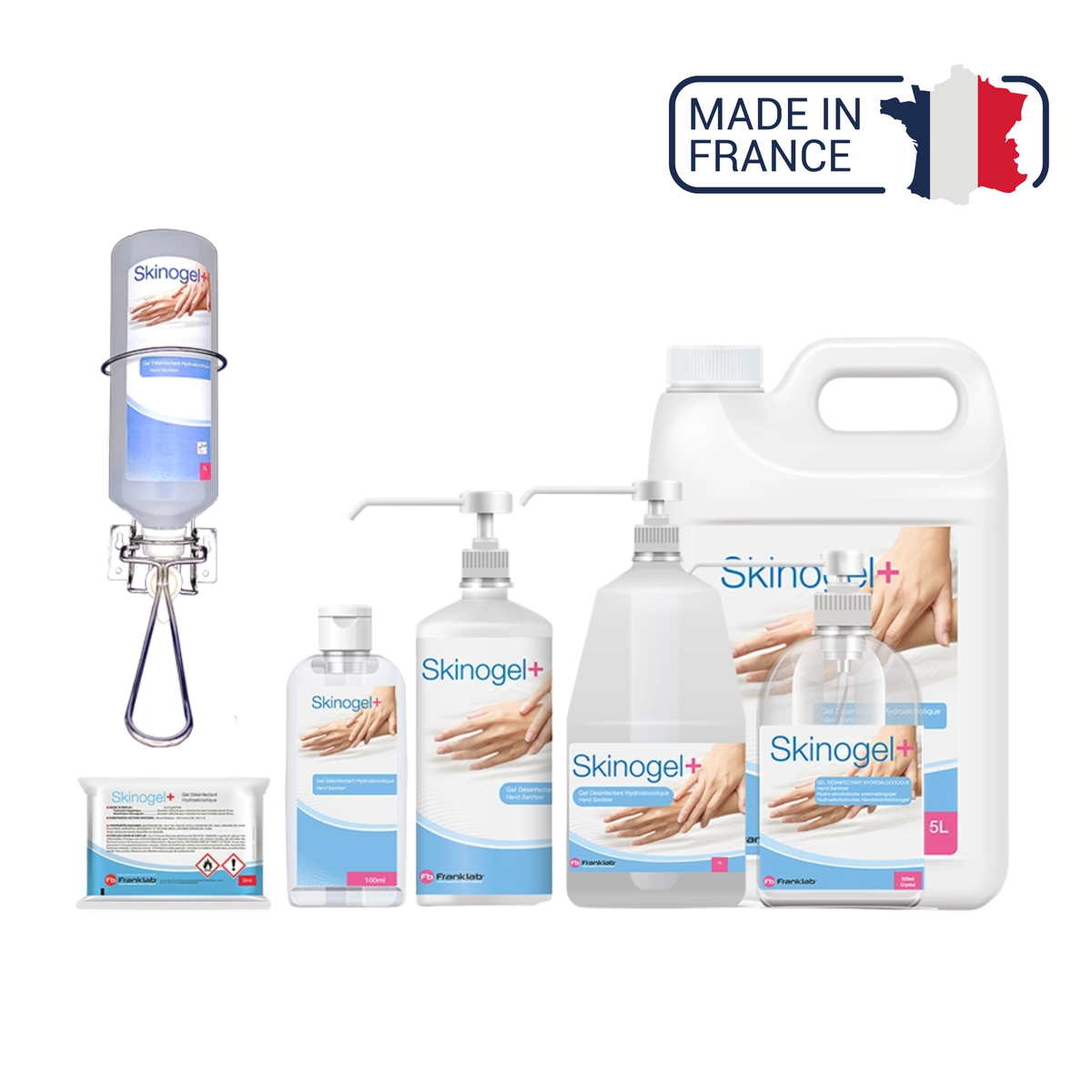 Gel désinfectant hydroalcoolique - Skinogel+