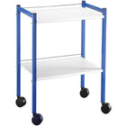 Mesa pedestal epoxi - 2 bandejas - 40 x 60 cm - 3 colores disponibles