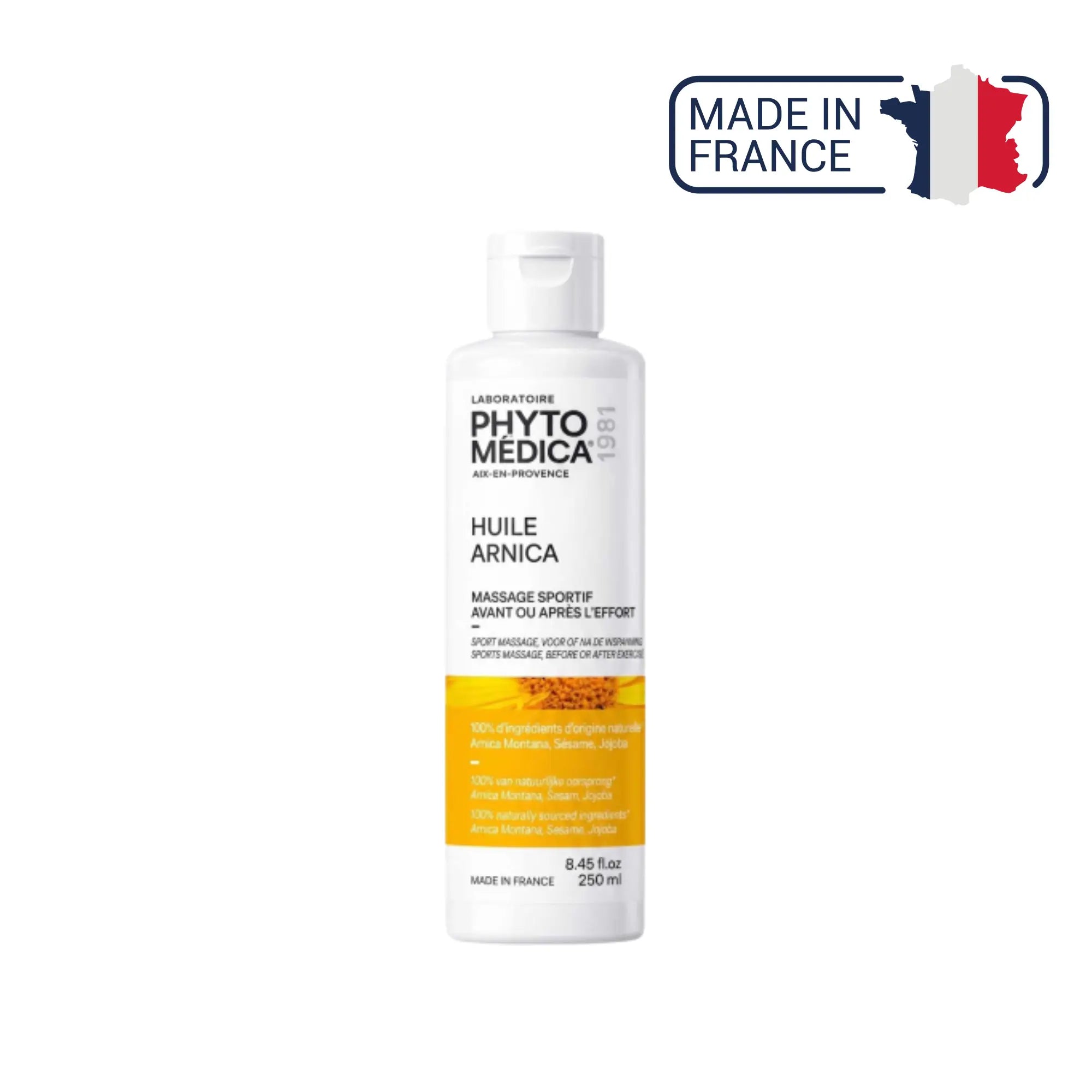 Huile fluide de Massage - Arnica - deux contenances - Phytomedica Laboratoires Phytomedica 