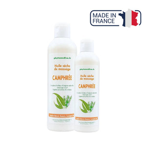 Aceite de masaje seco - Alcanfor - dos capacidades - Phytomeda Laboratoires Phytomedica 