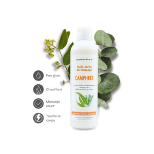 Aceite de masaje seco - Alcanfor - dos capacidades - Phytomeda Laboratoires Phytomedica 