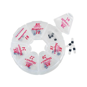 B/S Magnet+ Rondell Profi Tab Kit - Surtido de 60 pestañas - Ancho 4 mm - B/S-Spange B/S Spange 