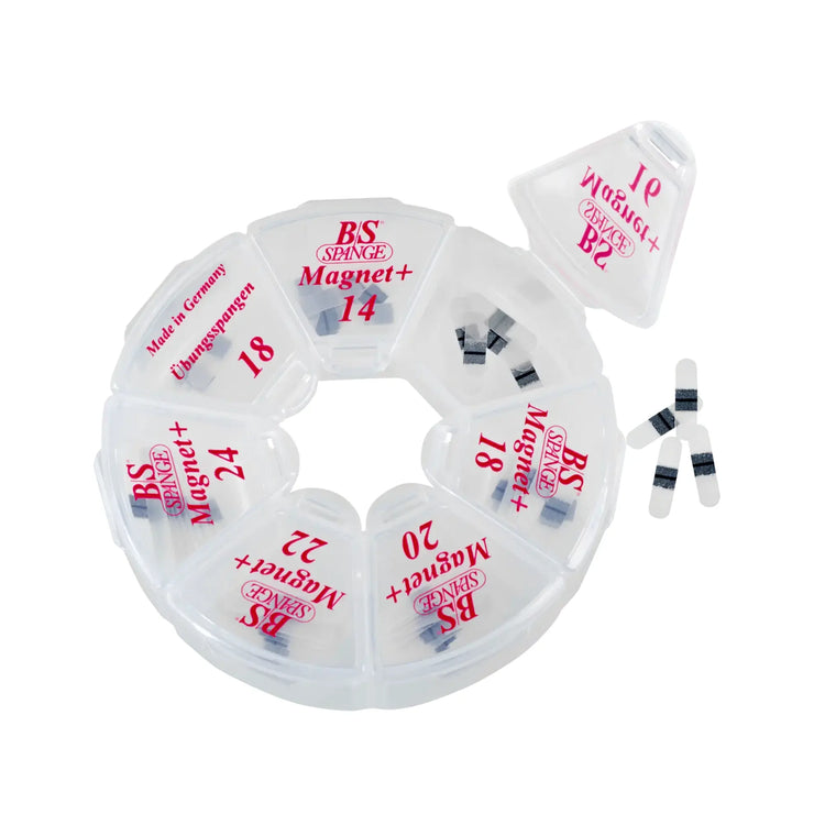 B/S Magnet+ Rondell Profi Tab Kit - Surtido de 60 pestañas - Ancho 4 mm - B/S-Spange B/S Spange 