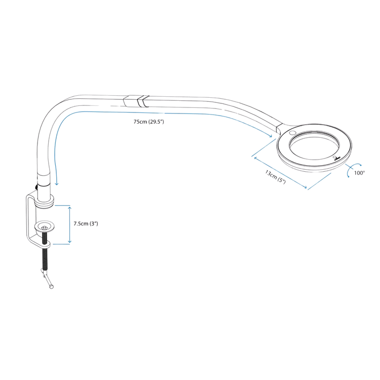 Lampe loupe LED Omega 3,5  - Ruck Ruck 