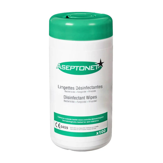 Toallitas desinfectantes - Caja de 100 - Aseptonet - My Podologie