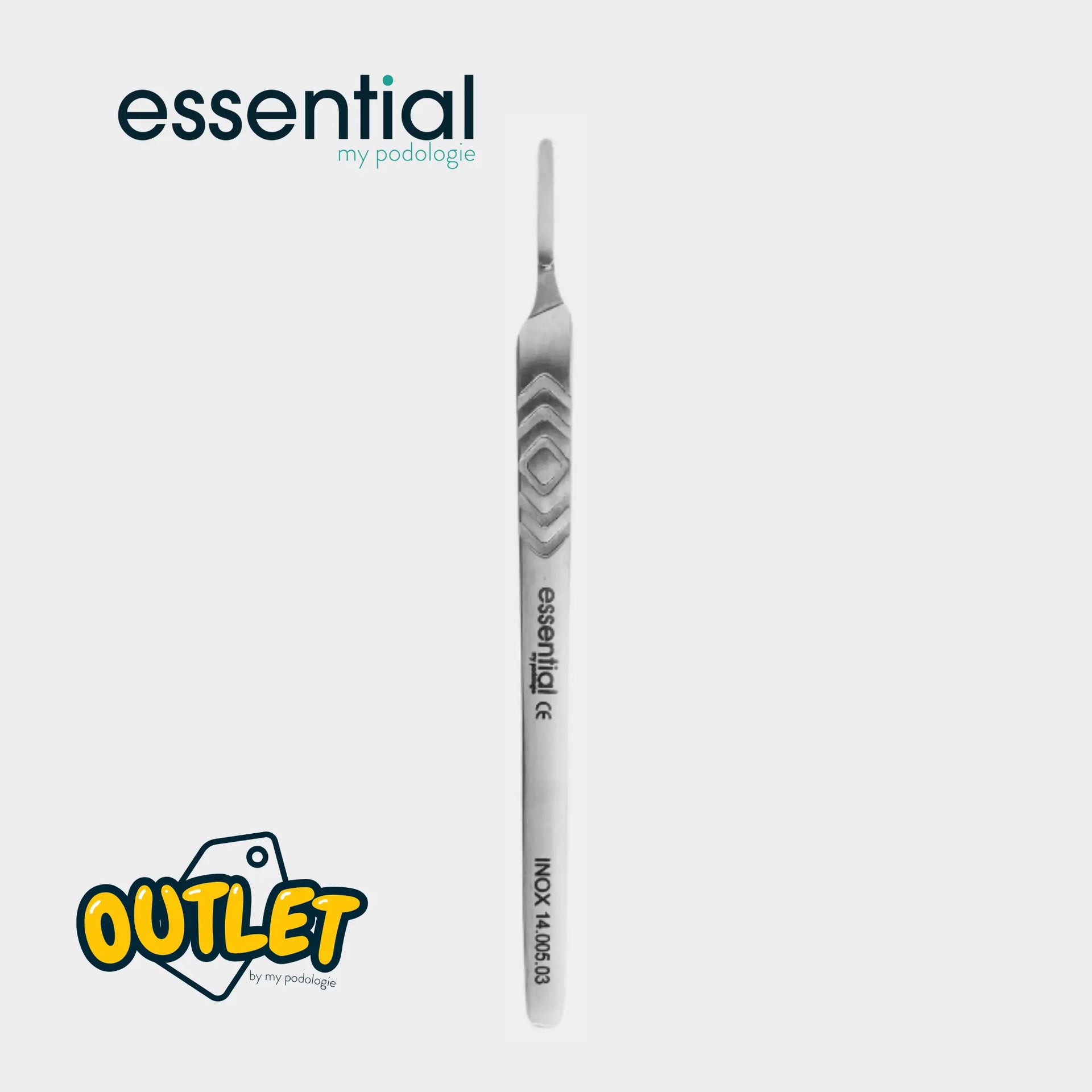 Manche porte lame de bistouri - Inox - Essential by My Podologie // Fin de série Essential  N°9
