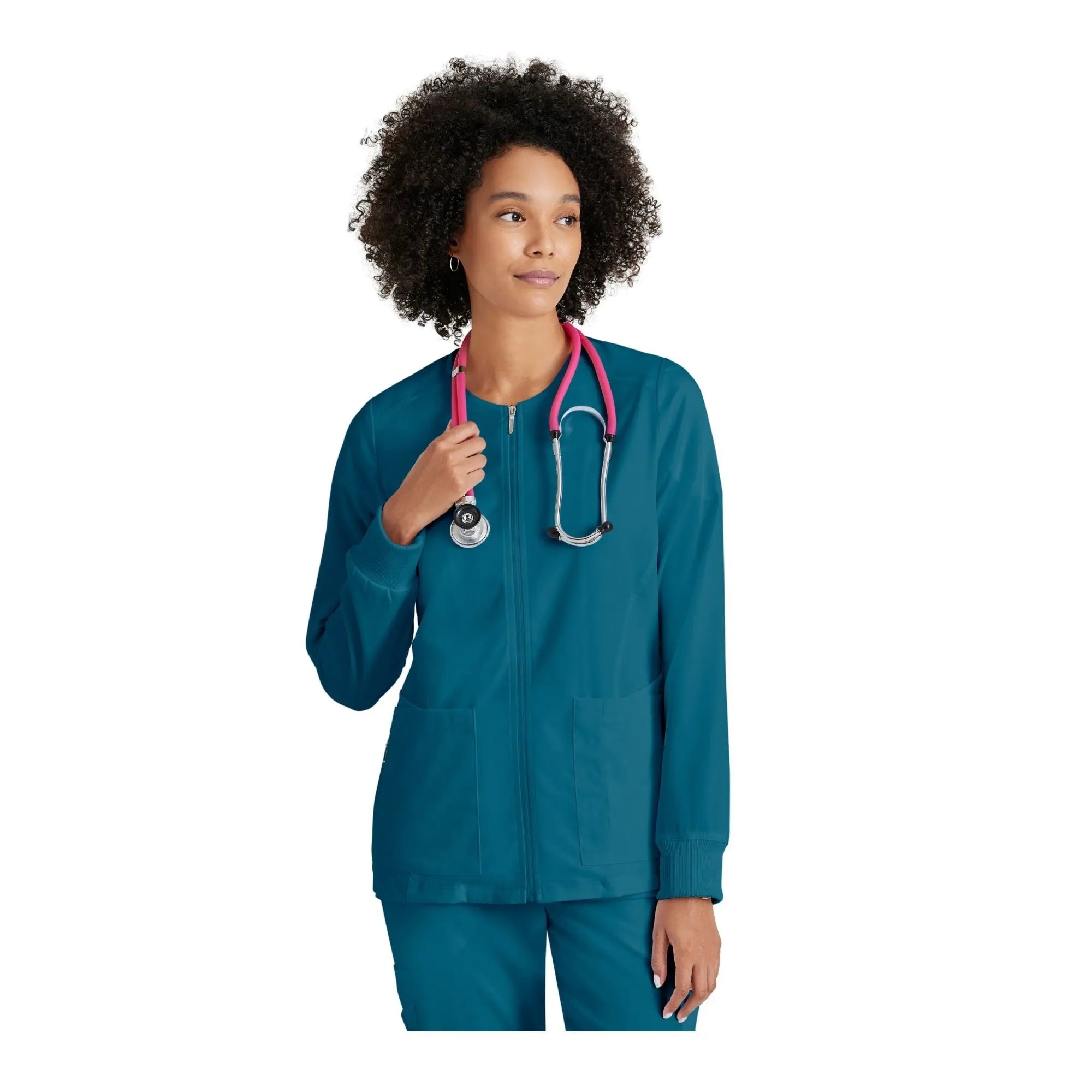 Mila - Round neck medical jacket - Women - Grey’s Anatomy Stretch Grey’s Anatomy 