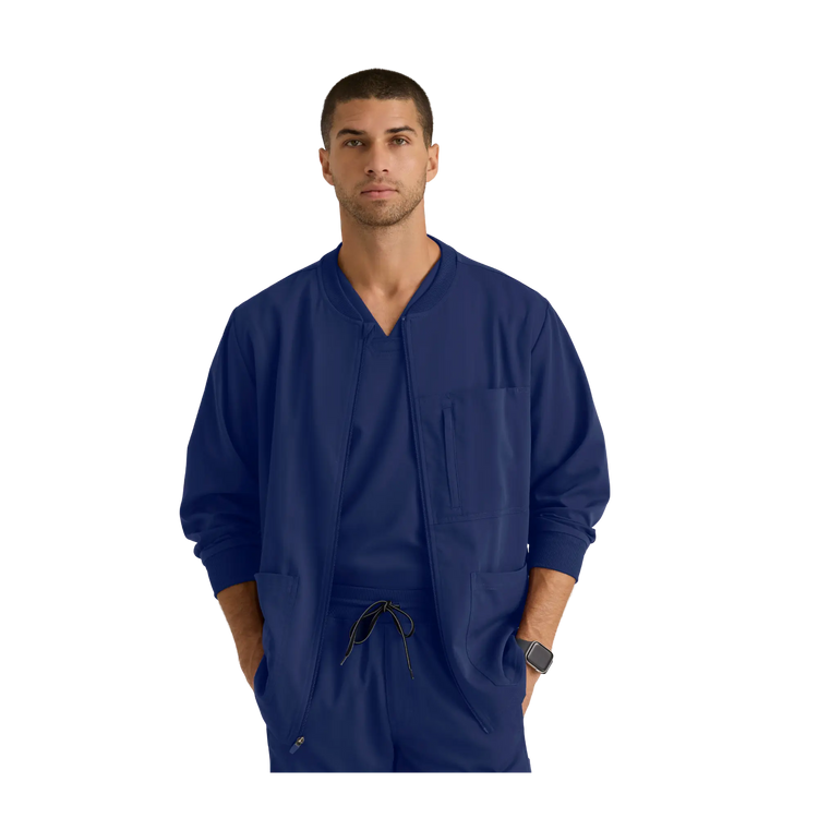 Mio - Chaqueta médica con cuello redondo - Hombre - Grey's Anatomy Stretch Grey's Anatomy 