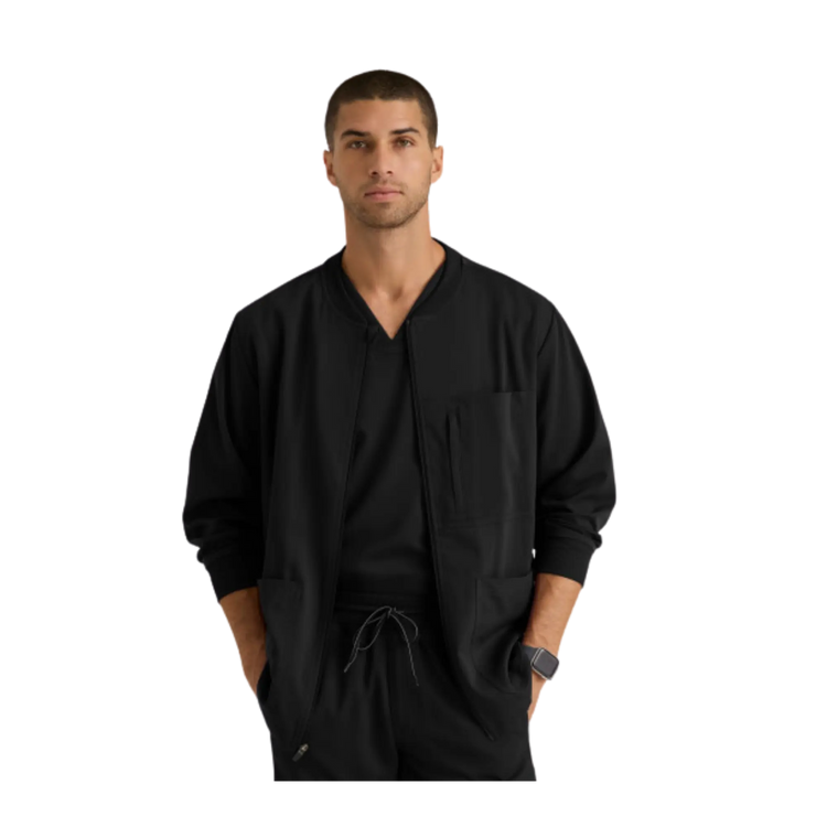 Mio - Chaqueta médica con cuello redondo - Hombre - Grey's Anatomy Stretch Grey's Anatomy 