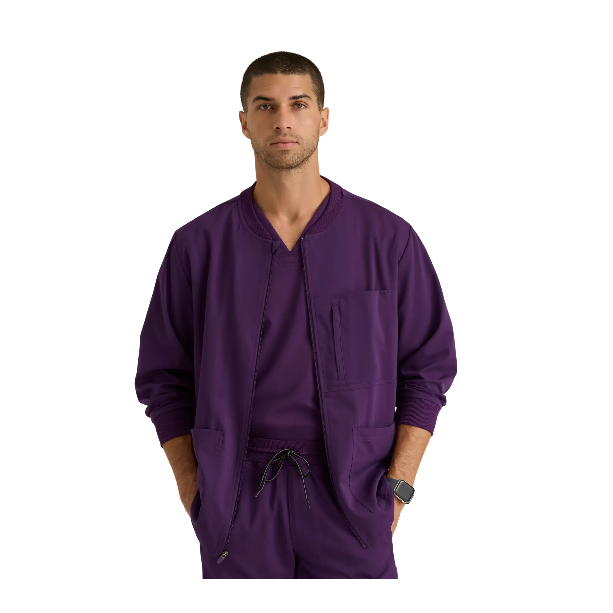 Mio - Chaqueta médica con cuello redondo - Hombre - Grey's Anatomy Stretch Grey's Anatomy 