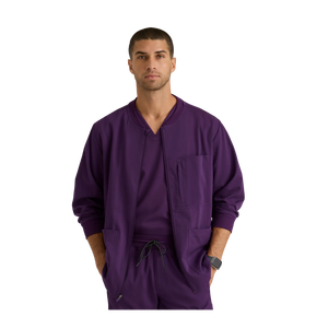Mio - Chaqueta médica con cuello redondo - Hombre - Grey's Anatomy Stretch Grey's Anatomy 