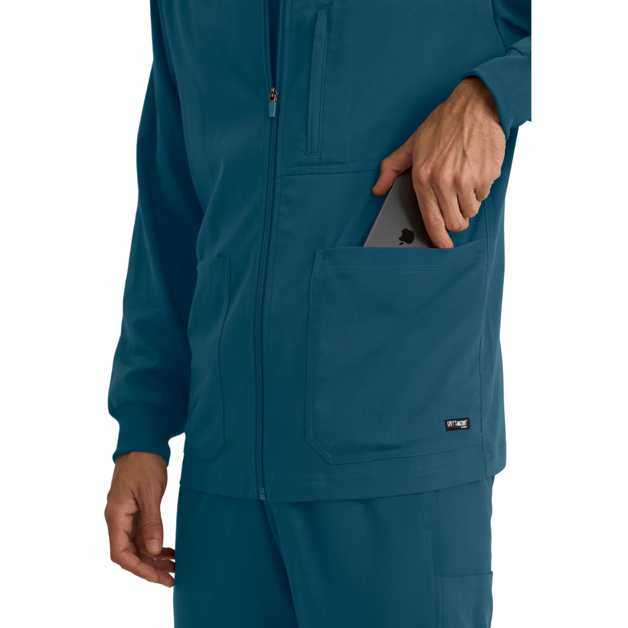 Mio - Chaqueta médica con cuello redondo - Hombre - Grey's Anatomy Stretch Grey's Anatomy 