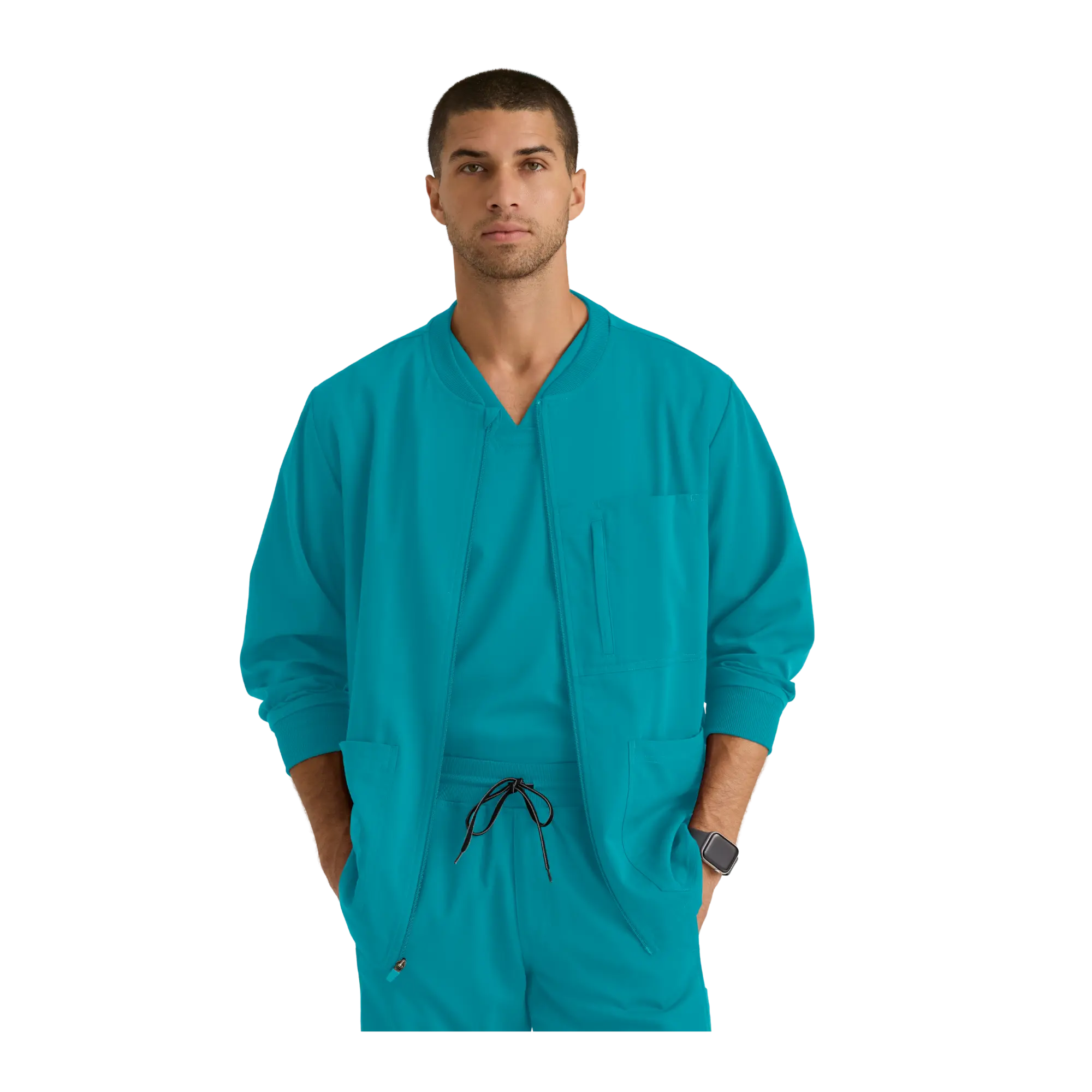 Mio - Chaqueta médica con cuello redondo - Hombre - Grey's Anatomy Stretch Grey's Anatomy 