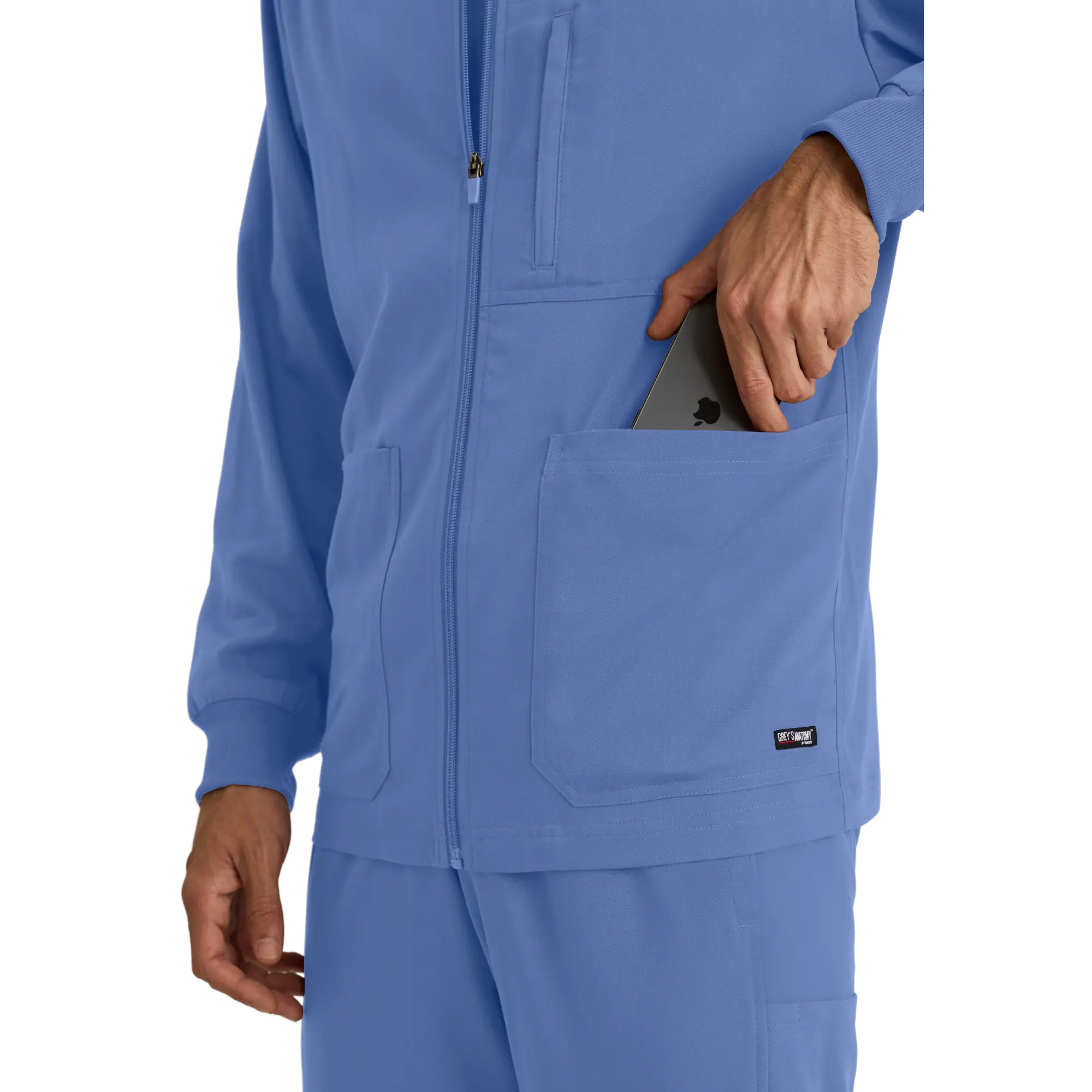 Mio - Chaqueta médica con cuello redondo - Hombre - Grey's Anatomy Stretch Grey's Anatomy 