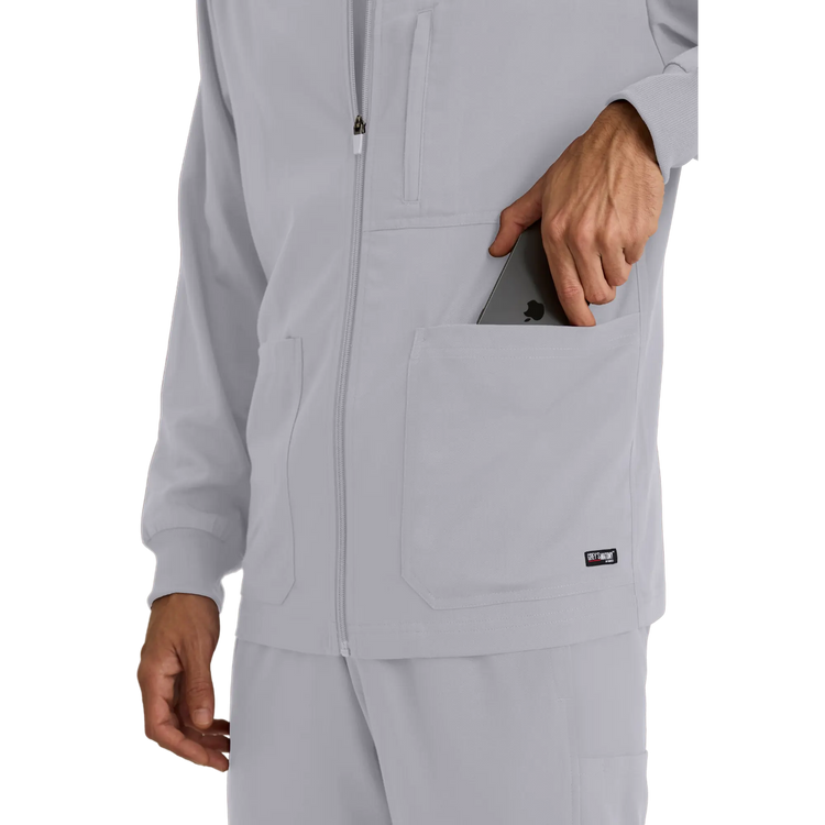 Mio - Chaqueta médica con cuello redondo - Hombre - Grey's Anatomy Stretch Grey's Anatomy 
