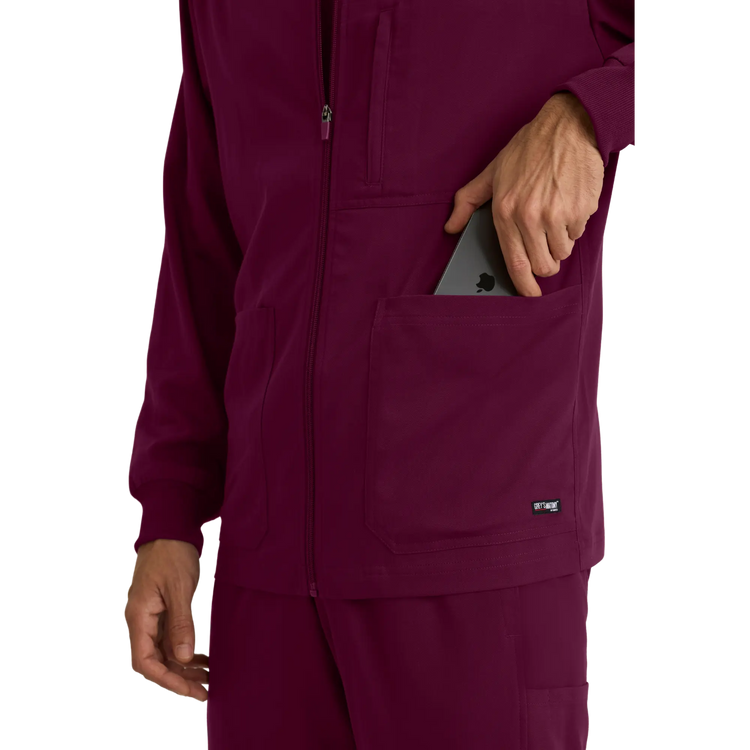 Mio - Chaqueta médica con cuello redondo - Hombre - Grey's Anatomy Stretch Grey's Anatomy 
