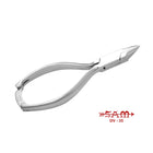 Alicates para uñas - Acero inoxidable - Acabado satinado - Corte recto - Bocas cónicas y finas - 13,5 cm - Sam