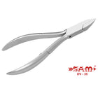 Alicates para uñas - Acero inoxidable - Acabado satinado - Corte recto - Bocas planas y redondeadas - 11,5 cm - Sam