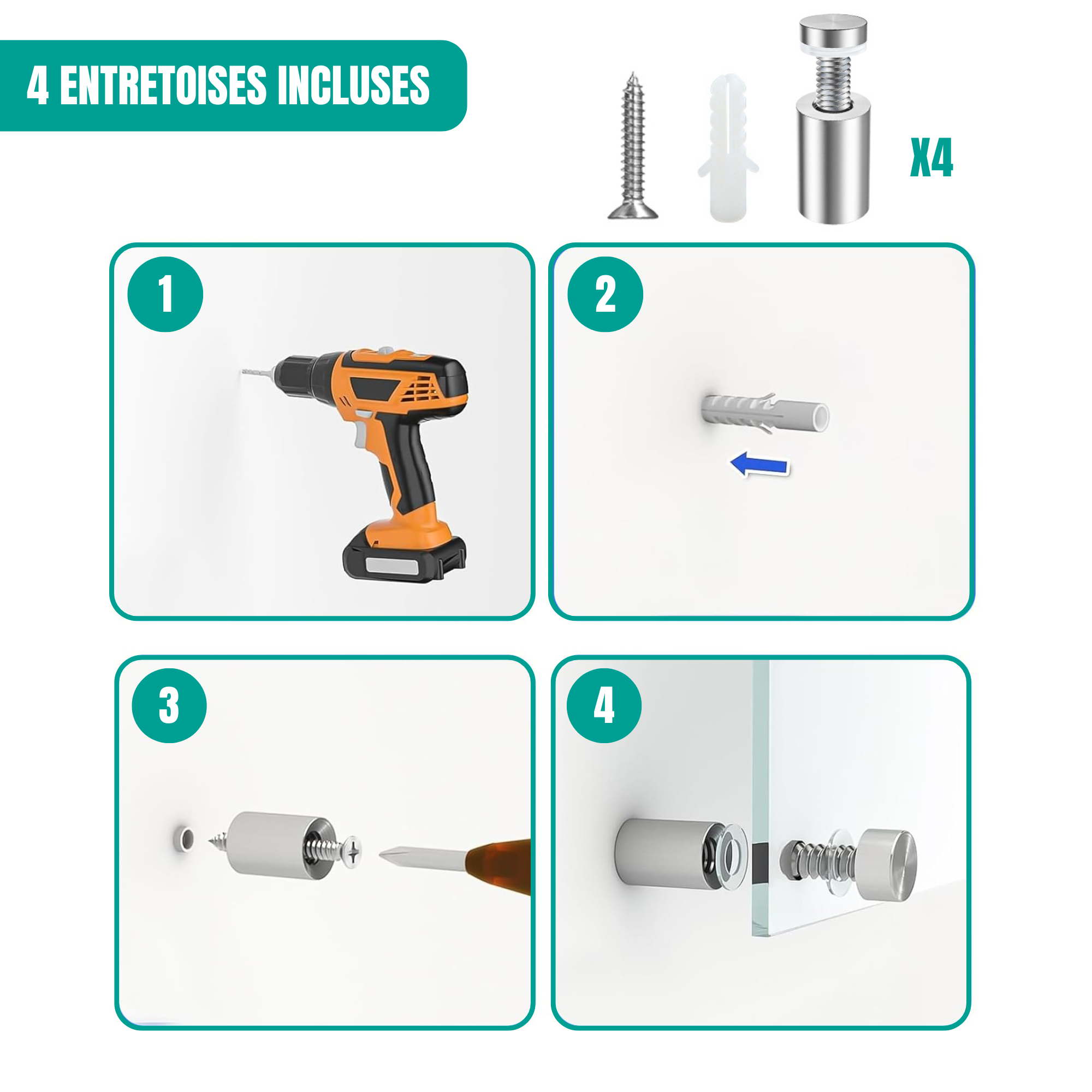 Plaque pédicure-podologue avec logo officiel - Plexiglas 45x45 cm My Podologie 