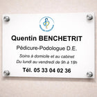 Letrero profesional personalizable para Pedicurista-Podólogo