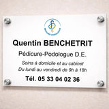 Letrero profesional personalizable para Pedicurista-Podólogo