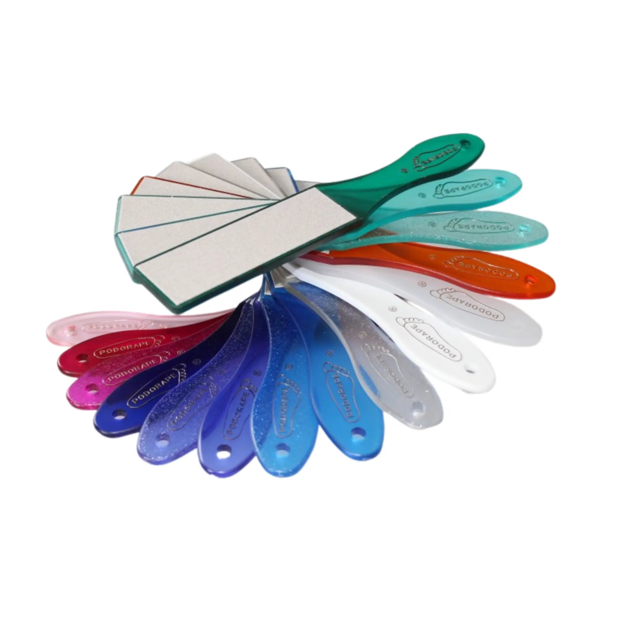 Almohadilla de pedicura - Grano fino y medio - 16 colores disponibles - 27 cm