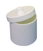 Olla de algodón de melamina blanca con tapa