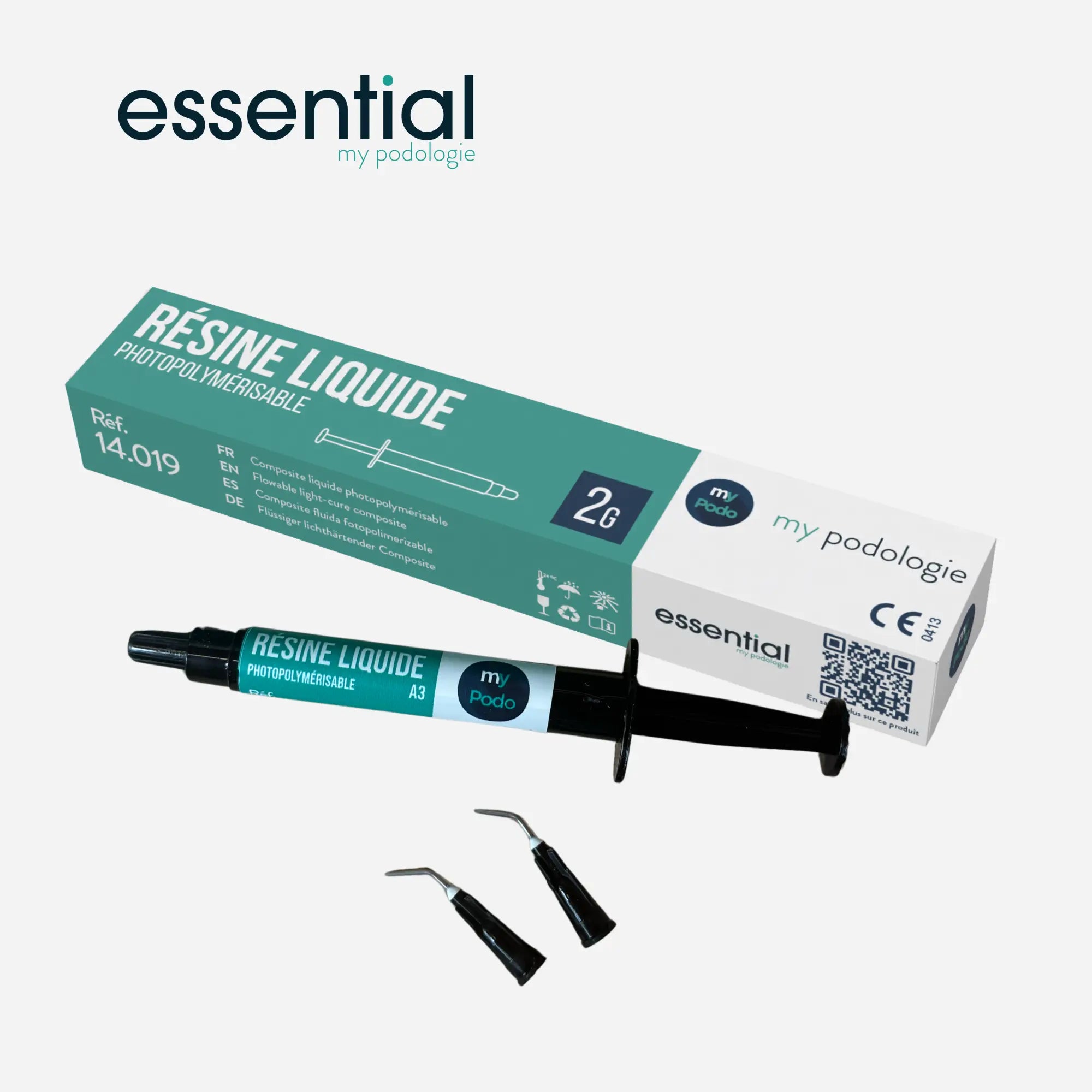 Résine composite liquide photopolymérisable - Pour Onychoplasties - 2mL Essential 