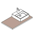 Grifo apto para lavabo cuadrado - Ruck