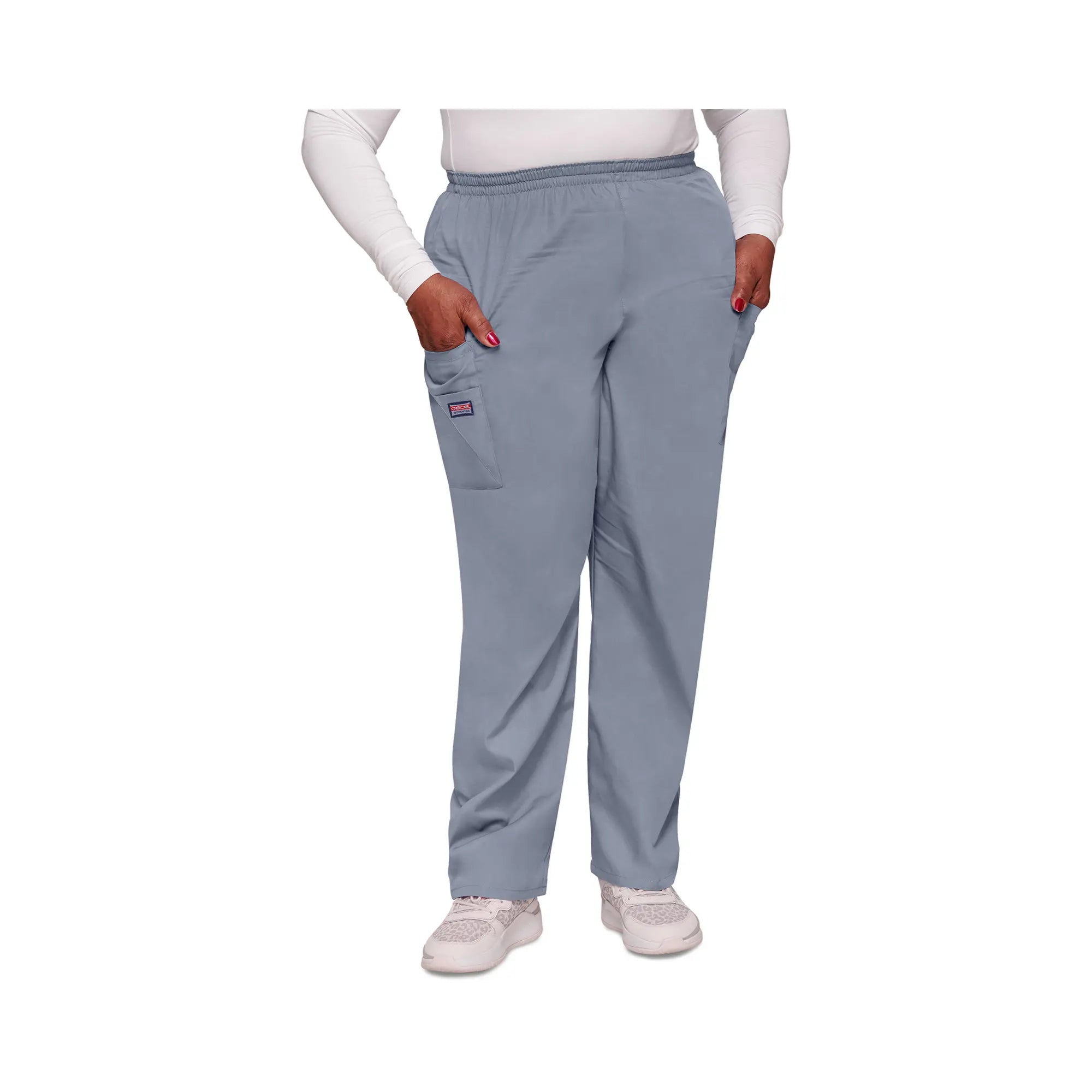 Seignosse - Pantalon cargo médical - Femme - Cherokee - Couleur 2 Cherokee Authentic Workwear  Gris-XXXL