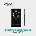 Pack inicial para estudiantes “Cuidados en casa” - 1 micromotor Podo38S negro + 1 cortaúñas de carburo de tungsteno