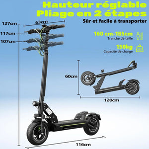 Trottinette électrique tout terrain 2000W - Autonomie 80 km Cadeaux de fidélité 