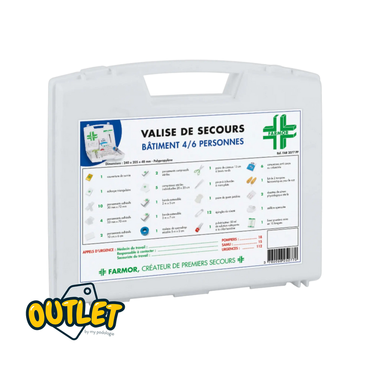 Valise de secours Bâtiment - 4 à 6 personnes - Farmor // Date dépassée ou courte Farmor 